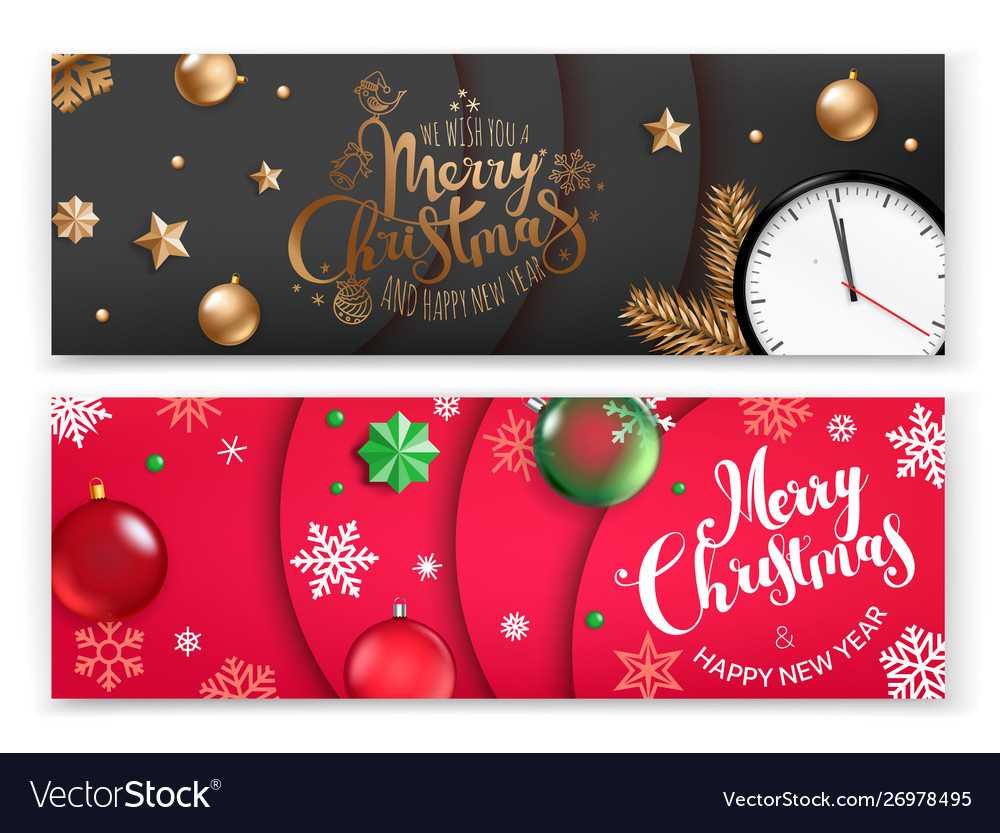 Christmas Banners Template Merry Christmas And With Merry Christmas Banner Template