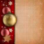 Christmas Card Template – Baulbles, Stars And Blank Space For.. With Blank Christmas Card Templates Free