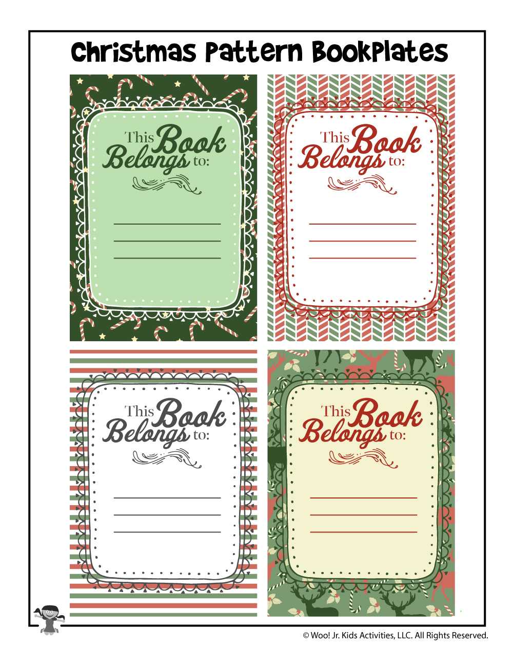 Christmas Gift Printable Bookplates | Woo! Jr. Kids Activities Pertaining To Bookplate Templates For Word