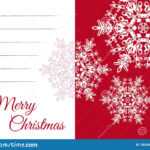 Christmas Greeting Card Template With Blank Text Field Stock In Blank Christmas Card Templates Free