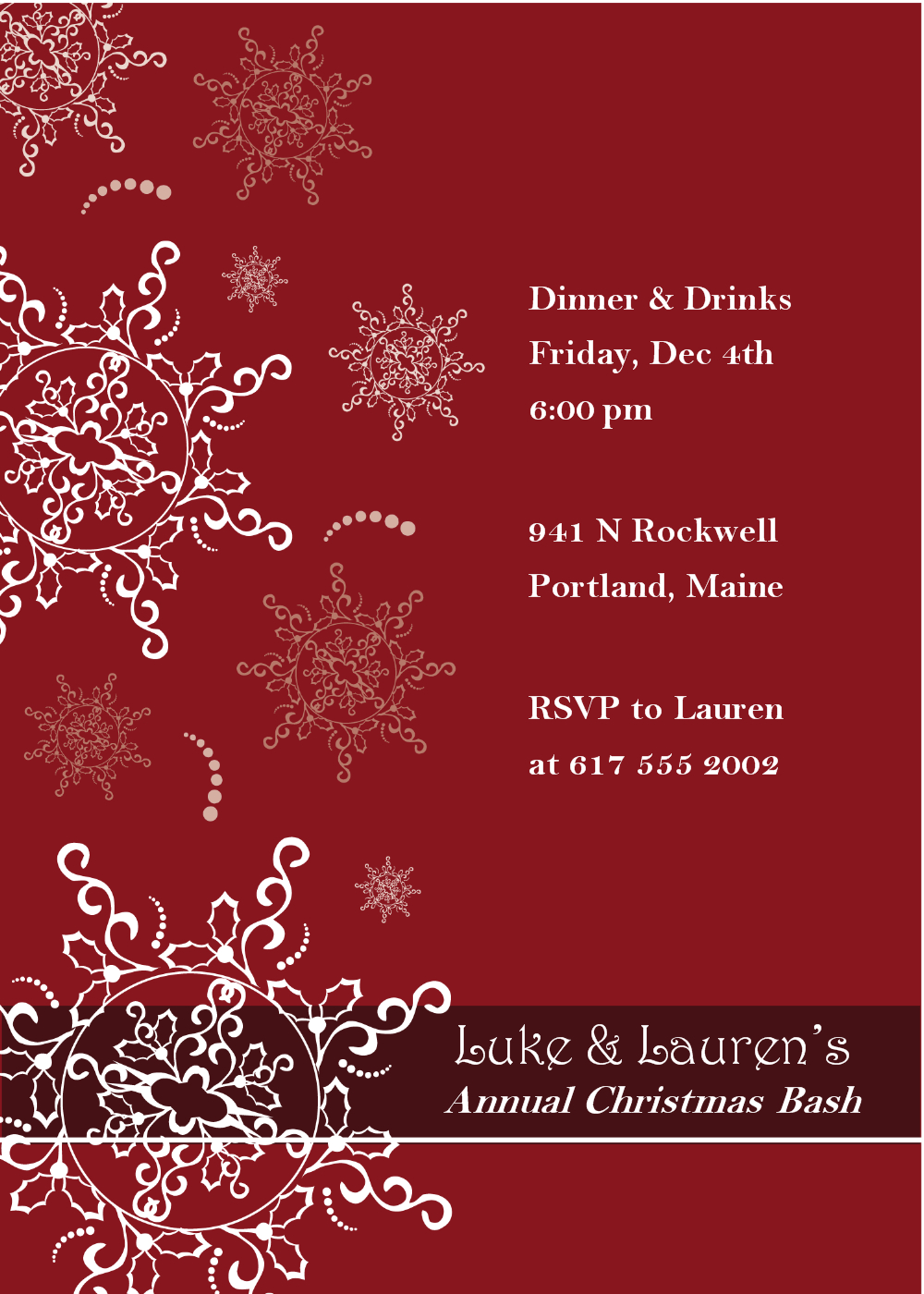 Christmas Party Invitation Templates Free Word For Free Christmas Invitation Templates For Word