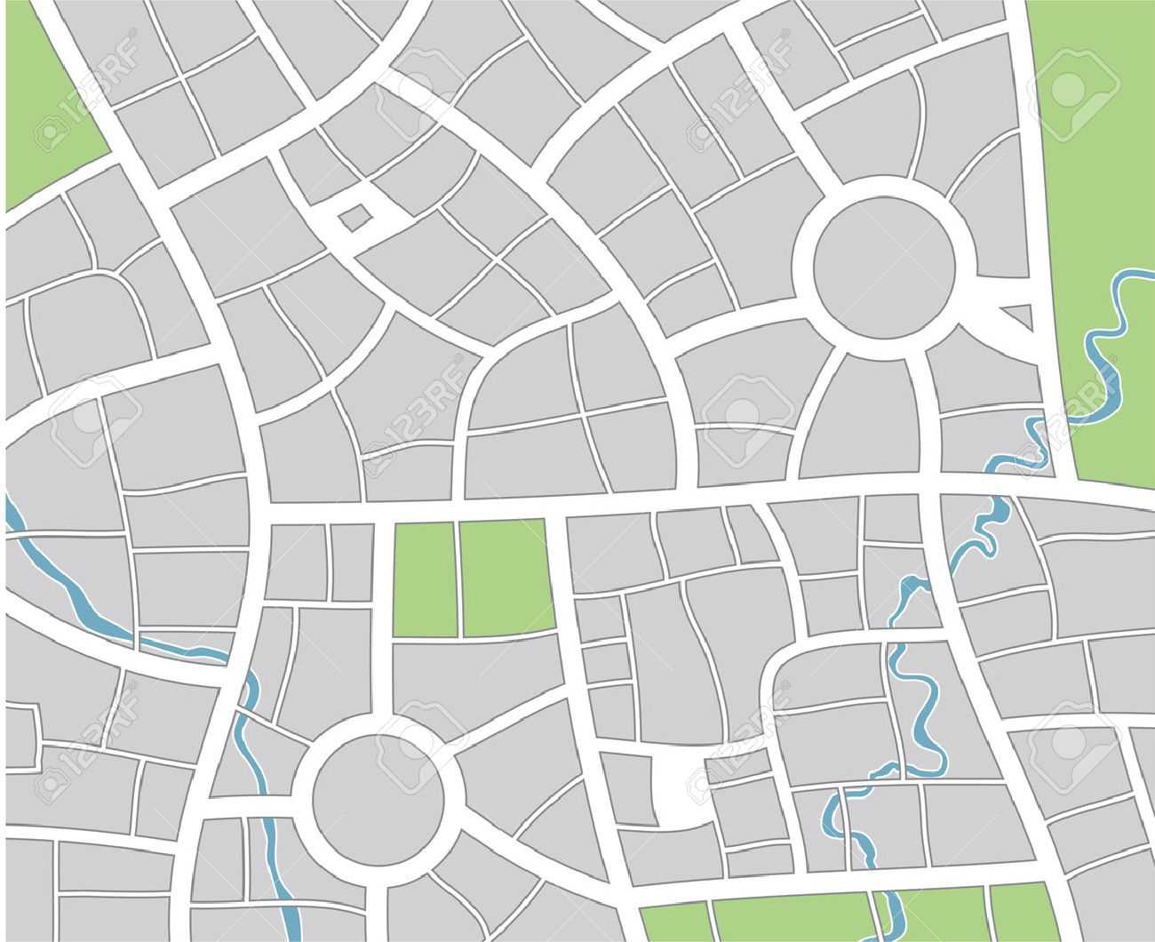 City Map Inside Blank City Map Template