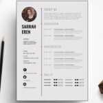 Clean Cv Template Design In Microsoft Word +Docx File Regarding How To Make A Cv Template On Microsoft Word