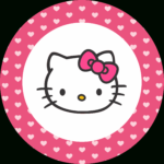 Clipart Hello Kitty Round Frame Within Hello Kitty Birthday Banner Template Free