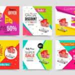 Collection Of Modern Sale Banner Template. Vector Illustrations.. In Free Online Banner Templates
