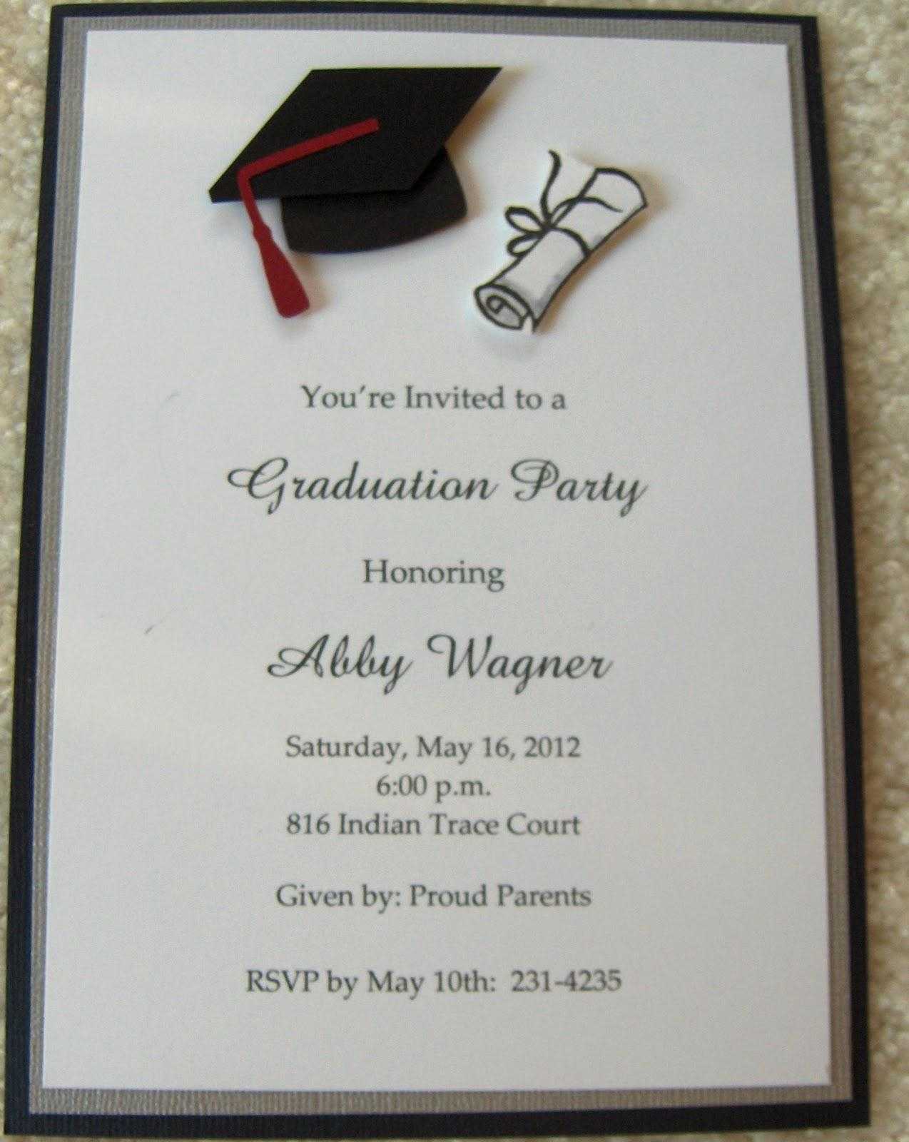 College Graduation Invitation Wording Regarding Graduation Party Invitation Templates Free Word