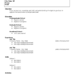College Student Resume | Templates At Allbusinesstemplates Inside College Student Resume Template Microsoft Word