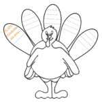 Coloring Pages : Clip Art Coloring Thanksgiving Free Pertaining To Blank Turkey Template