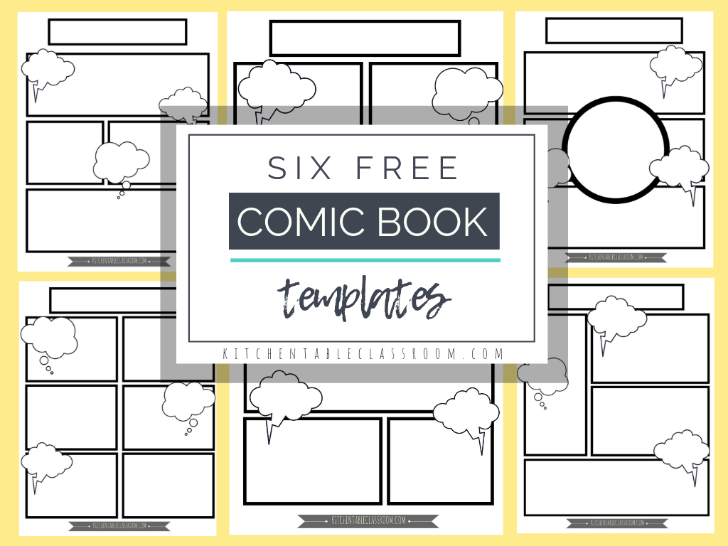 Comic Book Templates - Free Printable Pages - The Kitchen In Printable Blank Comic Strip Template For Kids