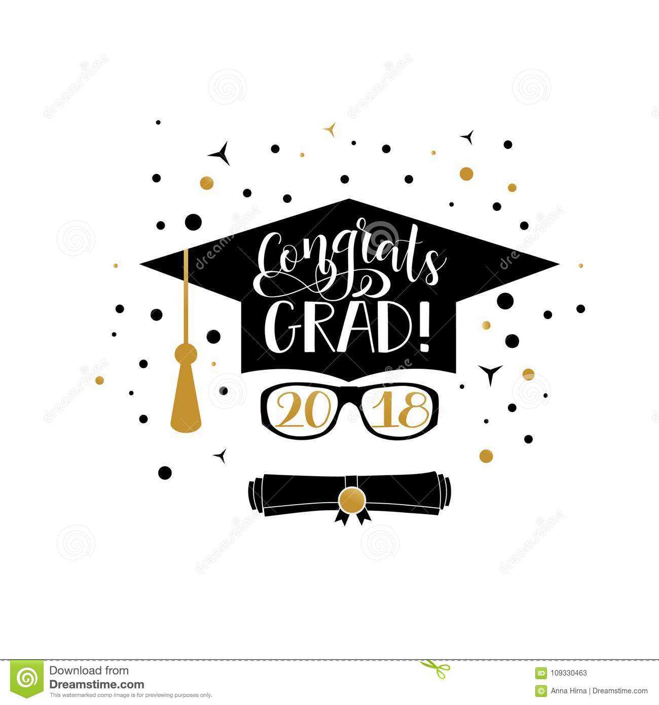 Congrats Grad 2018 Lettering. Congratulations Graduate Pertaining To Graduation Banner Template