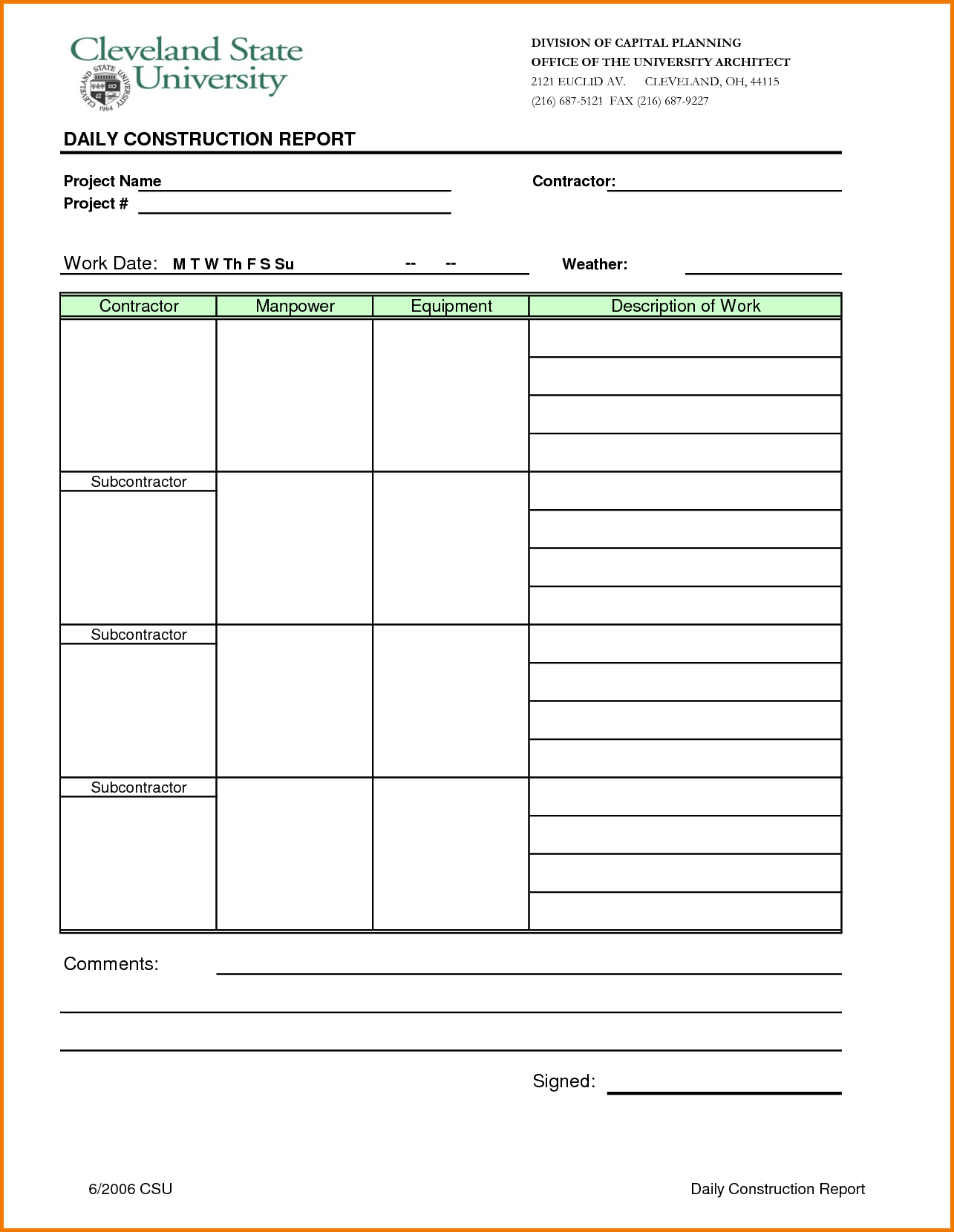 Construction Divisions Readsheet Household Income And For Construction Daily Report Template Free