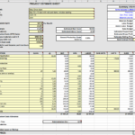 Construction Expenses Spreadsheet House Estimate Excel With Construction Cost Report Template