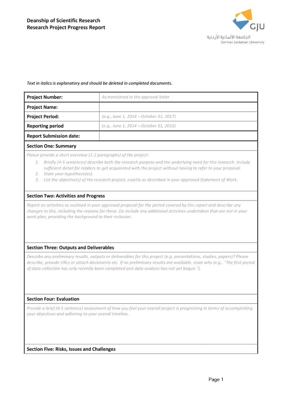 Construction Reports Template – Refat Within Research Project Report Template