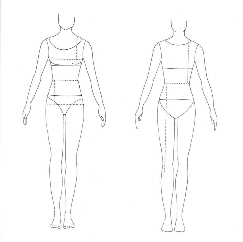 Contoh Soal Dan Materi Pelajaran 5: Fashion Model Outline In Blank Model Sketch Template