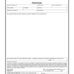 Contractor Proposal Template – Fill Online, Printable Throughout Blank Table Of Contents Template Pdf