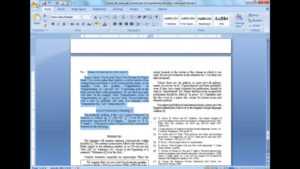 Convert A Paper Into Ieee - Quick Conversion Guide throughout Ieee Template Word 2007