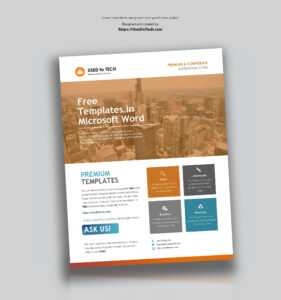 Corporate Flyer Design In Microsoft Word Free - Used To Tech for Free Business Flyer Templates For Microsoft Word