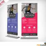 Corporate Outdoor Roll Up Banner Free Psd | Psdfreebies Throughout Outdoor Banner Template
