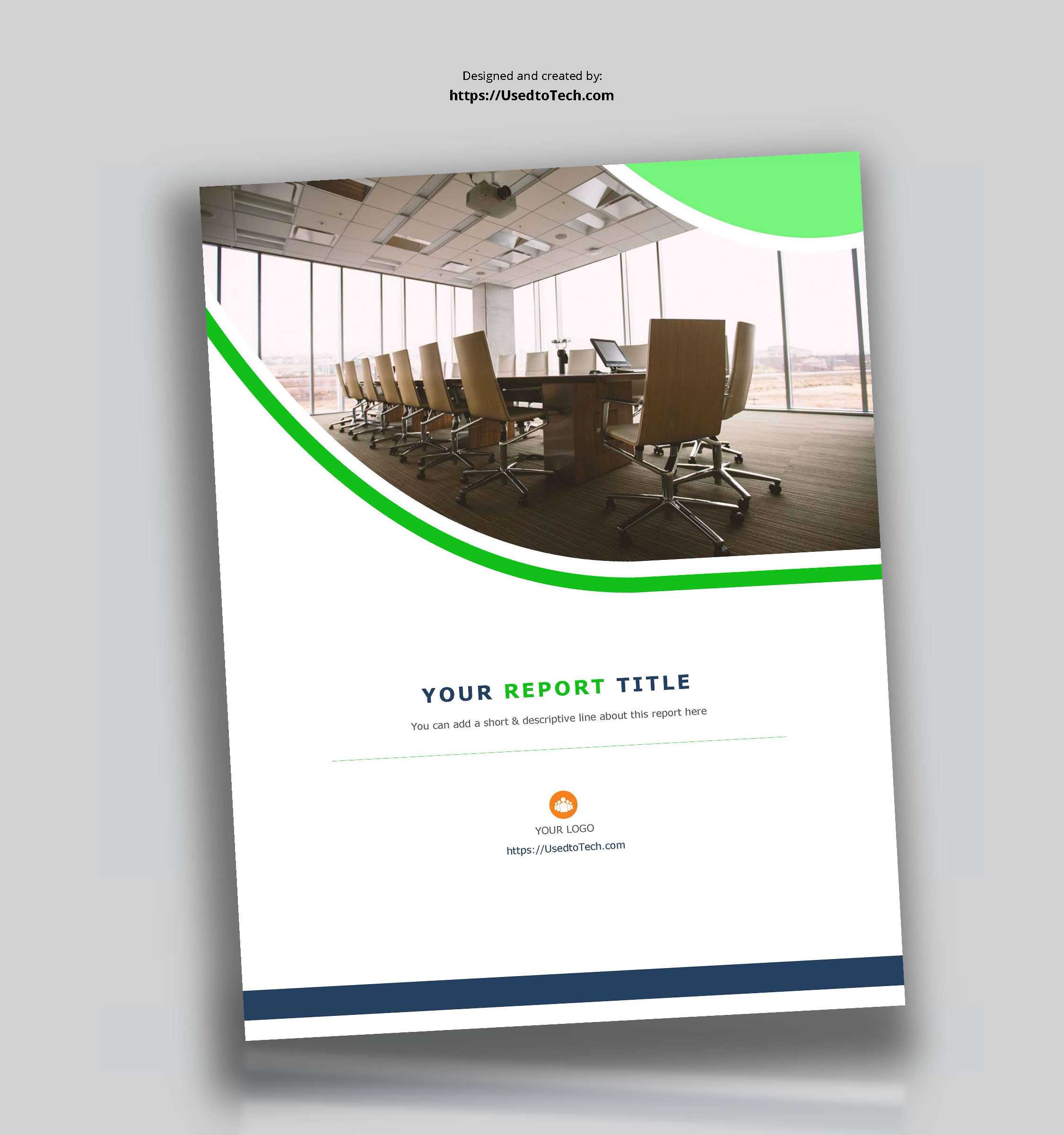 Corporate Report Design Template In Microsoft Word - Used To Within It Report Template For Word