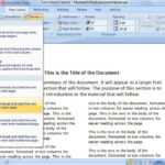 Create A Two Column Document Template In Microsoft Word – Cnet Regarding Word 2013 Table Of Contents Template