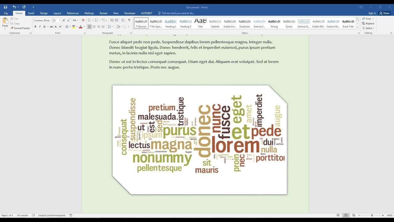 Create A Word Cloud In Microsoft Word Regarding Free Word Collage Template