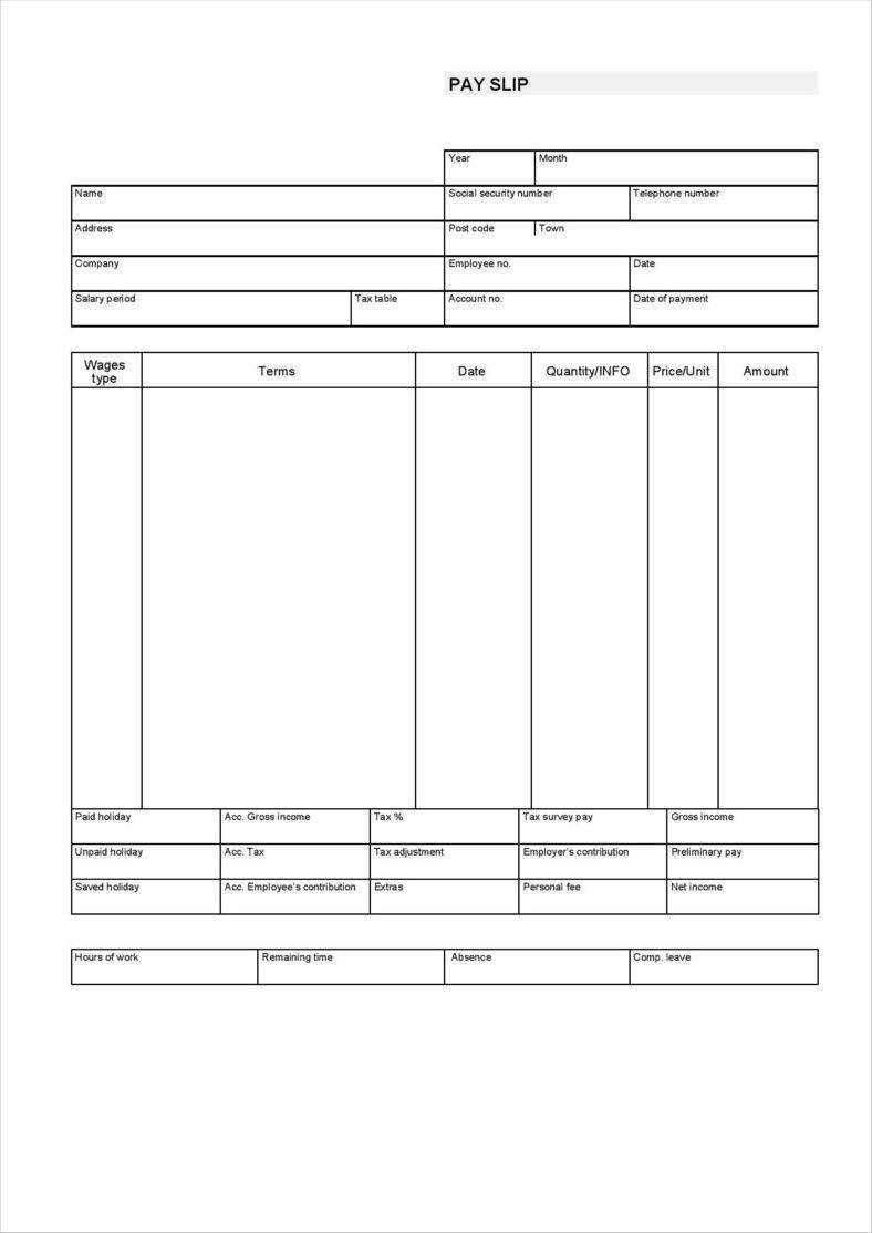 Create Paycheck Stub Template Free - Tomope.zaribanks.co Intended For Blank Pay Stub Template Word