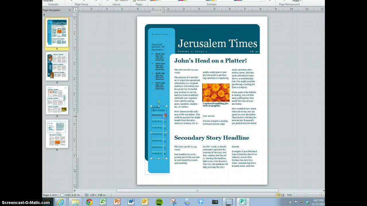 Create Your Magazine Content With Regard To Magazine Template For Microsoft Word