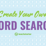 Create Your Own Word Search | Teach Starter Regarding Word Sleuth Template