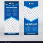 Creative Roll Up Banner – Free Template Ppt Premium Download Within Retractable Banner Design Templates