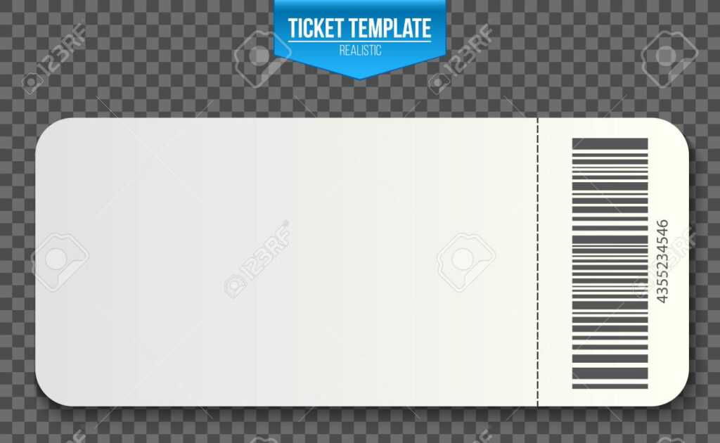 Blank Train Ticket Template Sample Design Templates