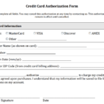 Credit Card Authorization Form Templates [Download] in Credit Card Authorization Form Template Word