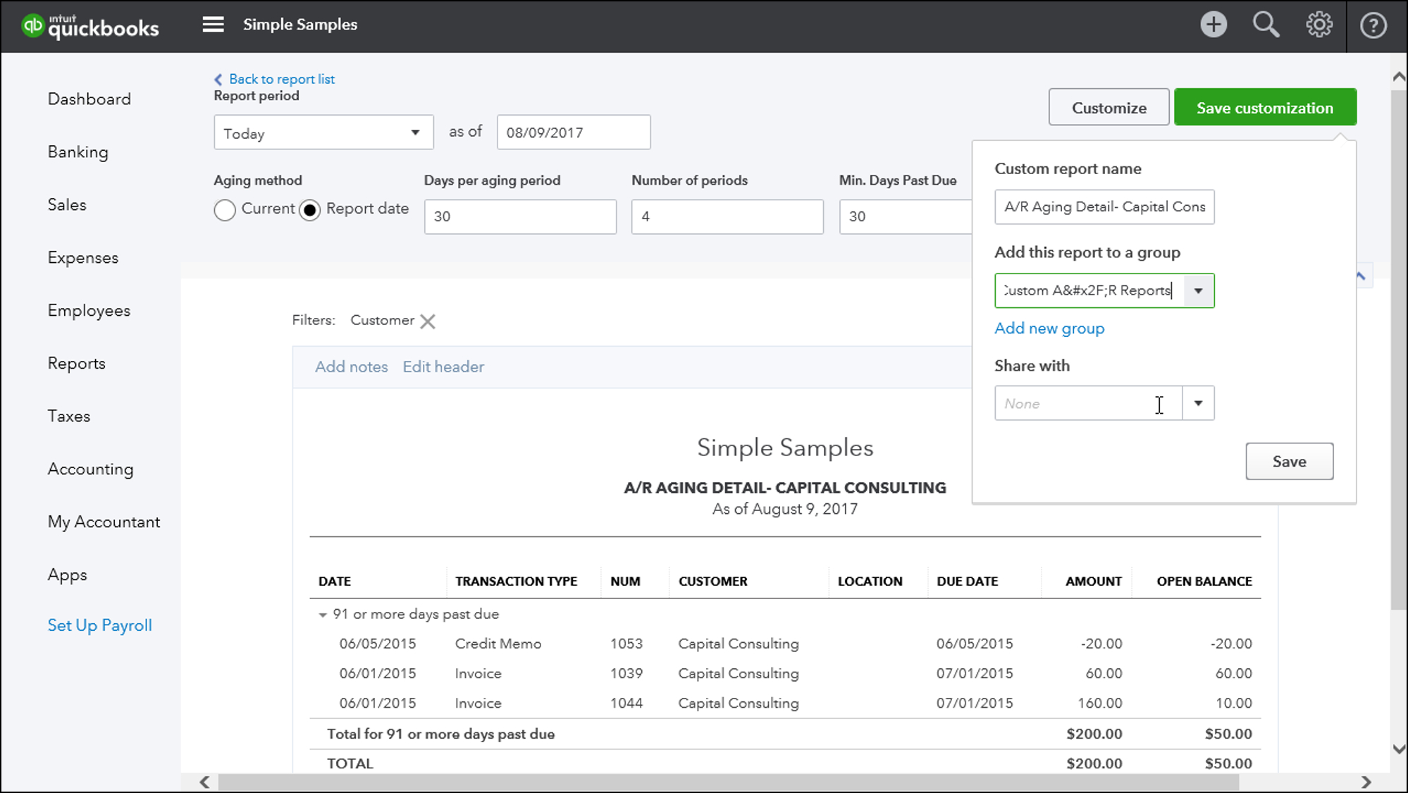 Custom Reports In Quickbooks Online - Instructions With Regard To Quick Book Reports Templates