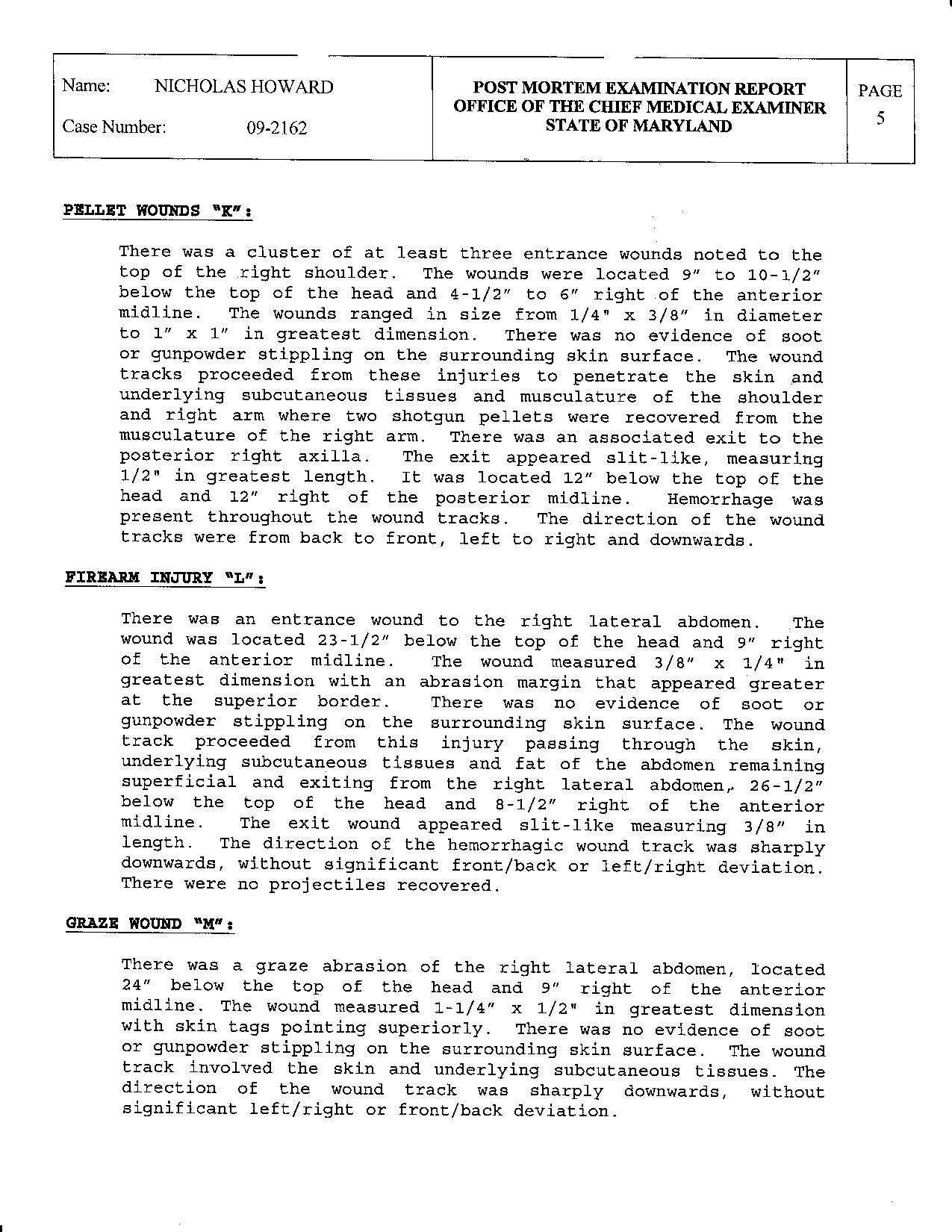Файл:autopsy Report Of Nicholas Howard (2009).pdf — Википедия Regarding Autopsy Report Template