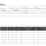 Daily Shift Report – Pertaining To Daily Report Sheet Template