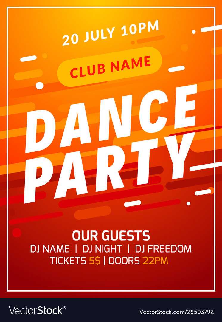 Dance Party Disco Flyer Poster Music Event Banner For Event Banner Template
