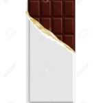 Dark Bitter Chocolate Bar In A Blank Wrapper Mock Up. Sweet Dessert.. Pertaining To Free Blank Candy Bar Wrapper Template