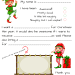 Dear Santa Fill In Letter Template – For Blank Letter Writing Template For Kids