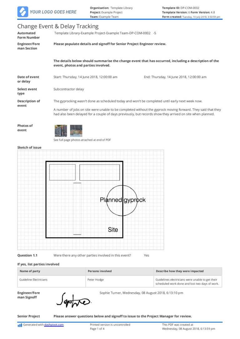 Project Analysis Report Template