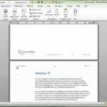 Demonstration Of Word Report Template Within It Report Template For Word