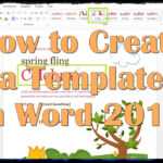 Design A Template In Word – Papele.alimentacionsegura In Creating Word Templates 2013