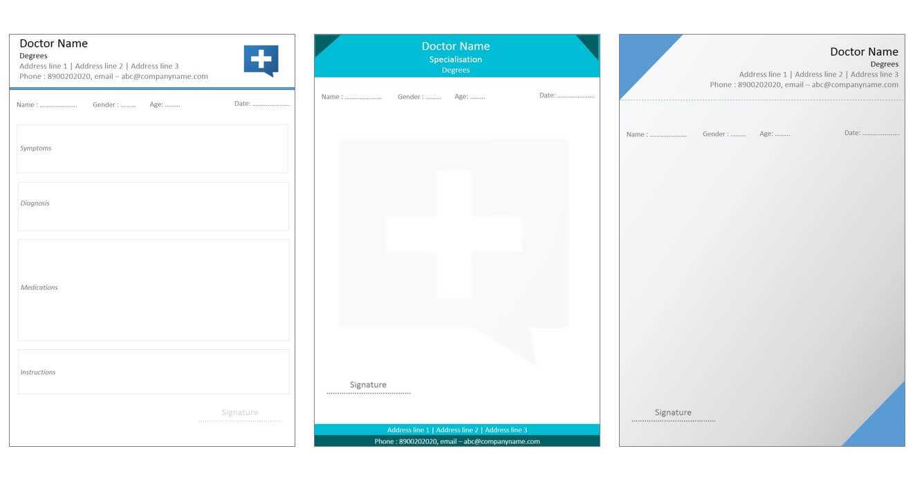 Designs For Medical Prescription Template – Indoclinic Blog Regarding Doctors Prescription Template Word