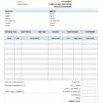 Doc Commercial Invoice Template Fee Download Pdf Regarding Commercial Invoice Template Word Doc