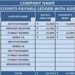 Download Accounts Payable With Aging Excel Template Pertaining To Accounts Receivable Report Template