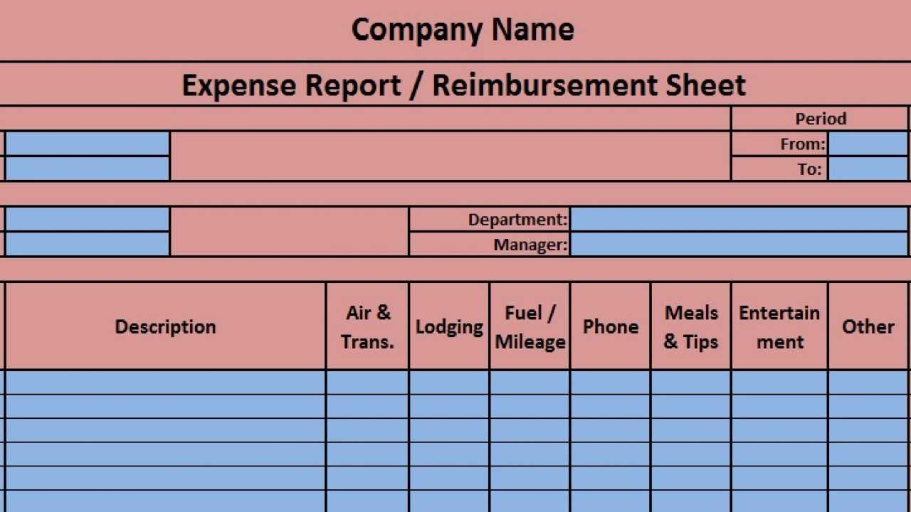 Download Expense Report Excel Template – Exceldatapro With Company Expense Report Template