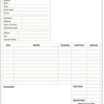 Download Free Invoice Template For Word And 100 Free Invoice With Free Invoice Template Word Mac