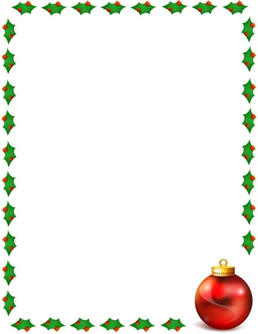 E0648D Free Christmas Border Template | Wiring Library With Christmas Border Word Template