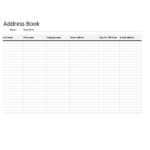 ✅Top 2+ Address Book Template For You – You Calendars For Blank Petition Template