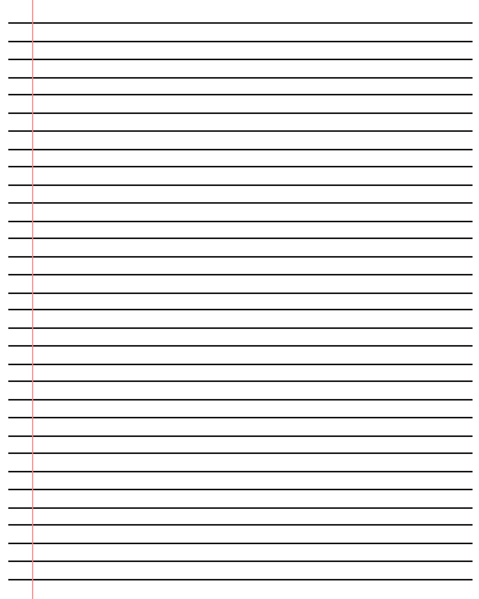 Ruled Paper Word Template