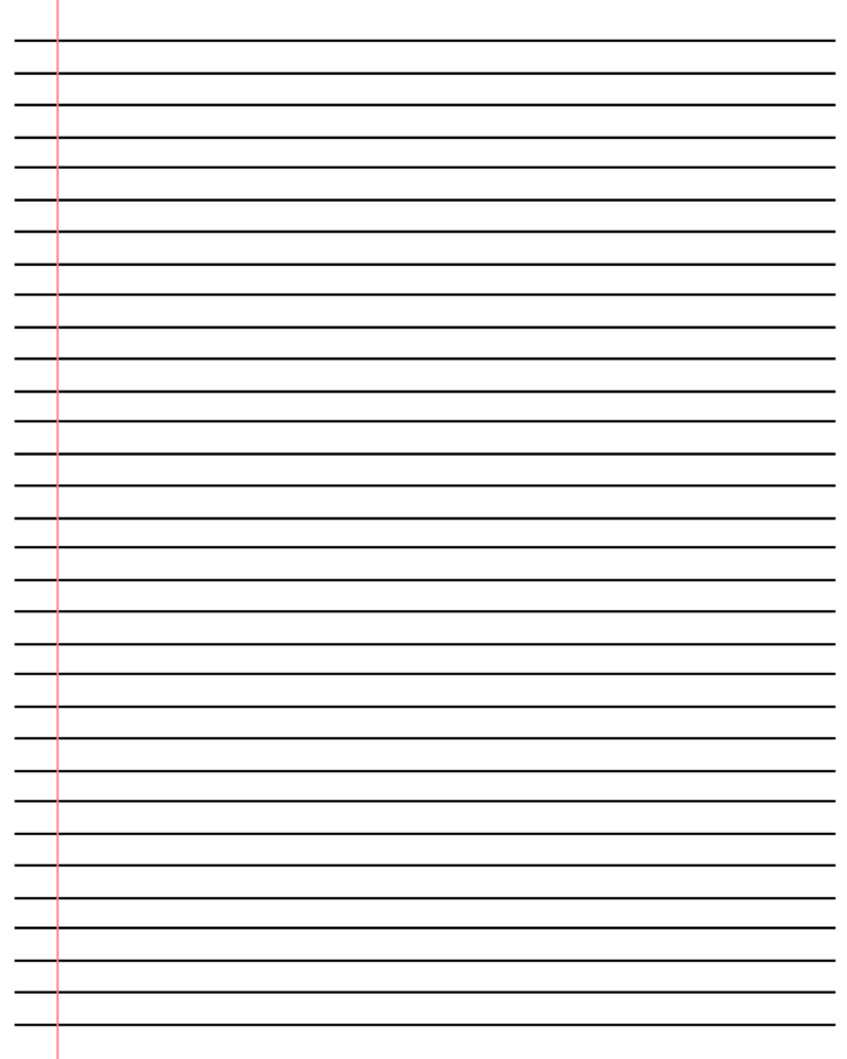 Ruled Paper Word Template - Sample Design Templates
