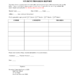 Easy To Use Weekly Student Progress Report Templates And For Student Grade Report Template